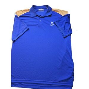 Kansas City Royals Mens XXL Blue Polo Shirt Genuine Merchandise MLB Baseball